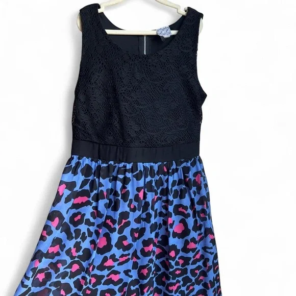 Stylish Black, Purple & Pink Kids Dress - Picture 2 of 8